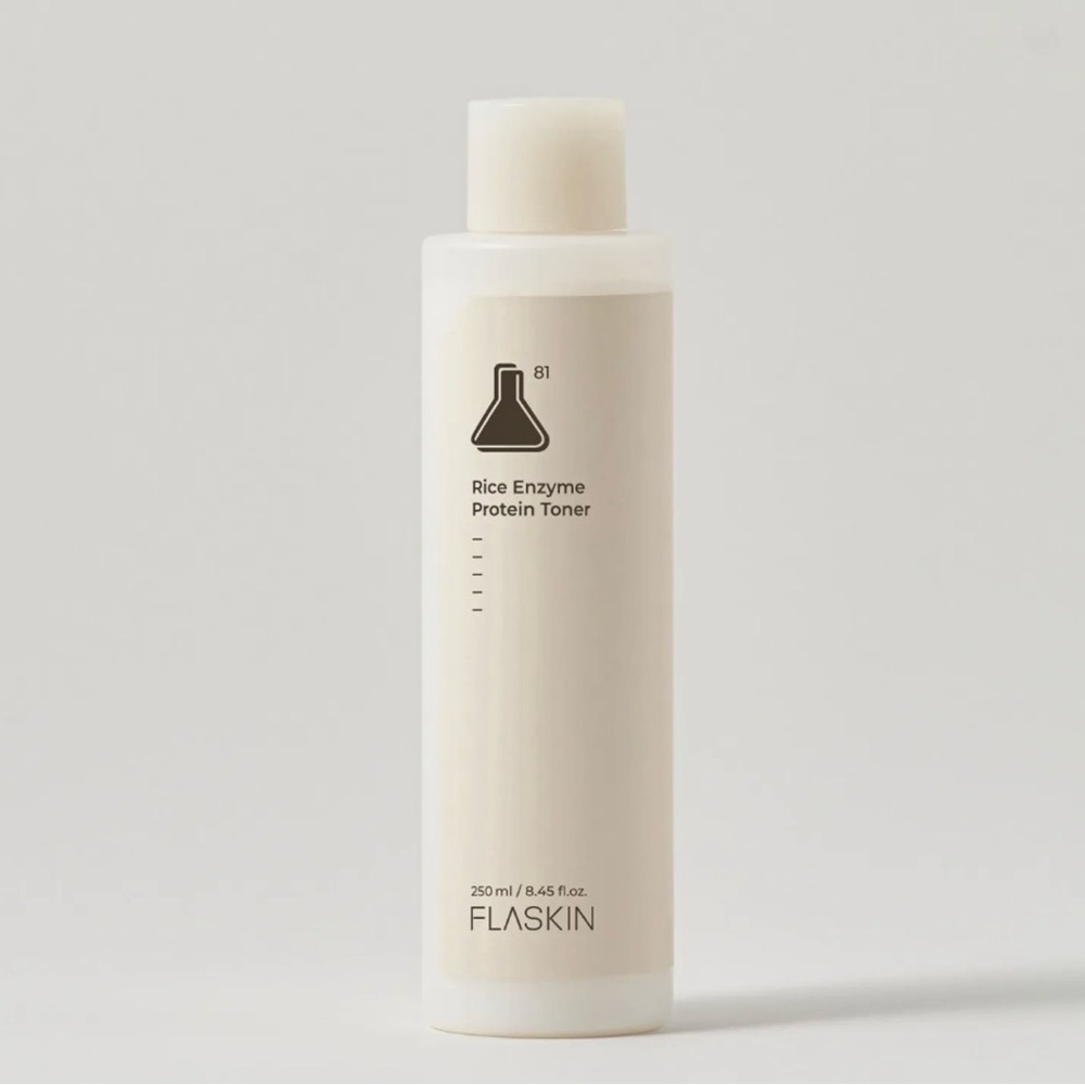 🧴 FLASKIN Rice Enzyme Protein Toner 250ml / 8.45 fl oz (K-Beauty Favorite!) NEW